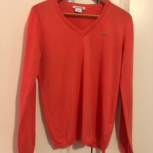 Coral Lacoste Sweater